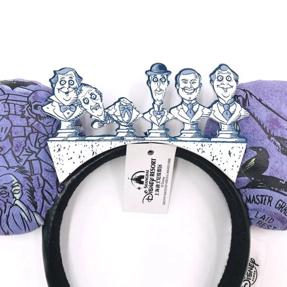 Disney Parks Haunted Mansion Singing Busts Mickey Ears Headband - Picture 4 of 11